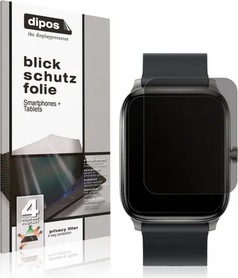 Produktbild von Blickschutzfolie für Haylou GST Smartwatch matt Schutzfolie Folie Display Schutz dipos