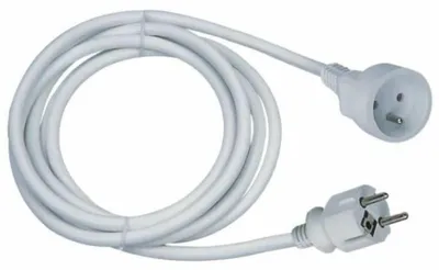 Image de Rallonge - GAO - 16 A - 5 m de câble - Blanc - Flexible - Robuste