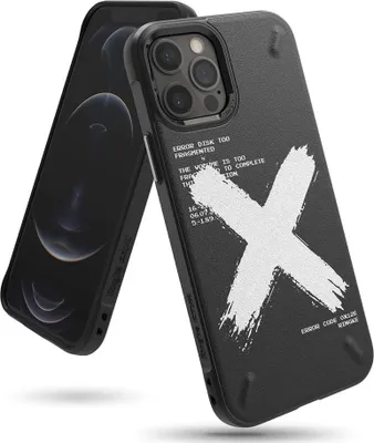 Produktbild von Silikonhülle iPhone 12 Pro Max Onyx Design X Schwarz