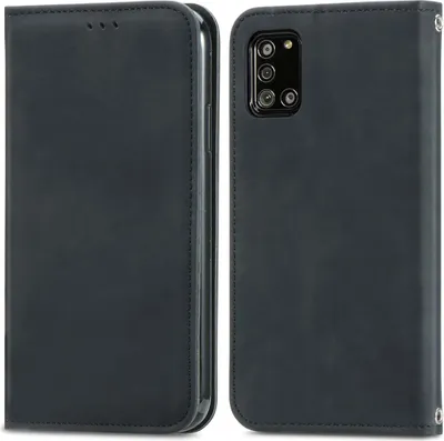 Produktbild von König Design Hülle kompatibel mit Samsung Galaxy A32 5G Kunstleder Handyhülle - Handy Case Schwarz