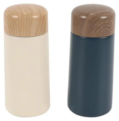 2er-Pack Thermosflasche 150 ml, Edelstahl, doppelwandig, vakuumisoliert
