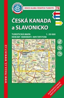Obrázek produktu pro KČT 78 Česká Kanada a Slavonicko 1:50 000/turistická mapa