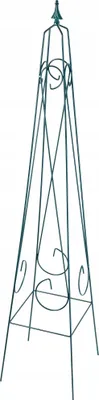 Obrázek produktu pro Zahradní mřížka - Pergola Pyramida - Pro popínavé rostliny - Pro růže - Opora pro rostliny - Tmavě zelená