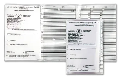 Produktbild von Ausweishülle für Fahrzeugschein, transparent, 113 x 220 mm, 180 µ