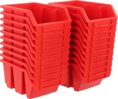Obrázek produktu pro 20x úložný box zásobník Organizér červený 115x85x60mm Segregace dílna garáž