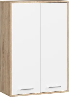 Image de Akord Armoire Murale 2 Portes Chêne Sonoma/Blanc 64X30X94