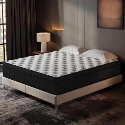 Image de DEWINNER Matelas Hybride 160x200x25 cm, Mousse à Mémoire de Forme et Ressorts Ensachés Indépendants, Isolation des Mouvements, 7 Zones de Confort