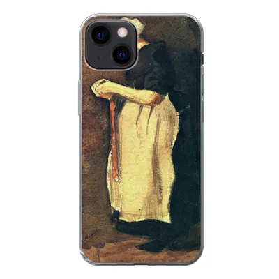 Produktbild von MuchoWow® Handyhülle Schutzhülle Hülle für iPhone 13 Die Scheveningerin - Vincent van Gogh Silikon Softcase Handy Hülle - Karteninhaber