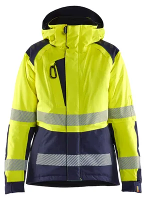 Produktbild von Blakläder Damen High Vis Winterjacke 4456, Farbe:High Vis Gelb/Marineblau, Größe:XS