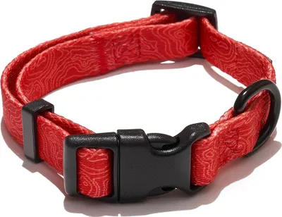 Obrázek produktu pro EXPLORER DOG Obojek Vrstevnice Červená S - 24-36x1,5 cm