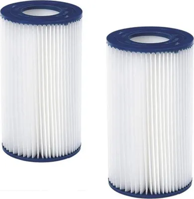 Produktbild von 2er-Set Filterpatronen für Swimmingpool Typ 3 - 106mm x H203mm - passend für JILONG 3785L/h Filterpumpe