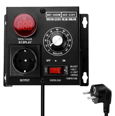 Drehzahlregler 220 V AC, 4000 W, stufenlos, Überlastschutz