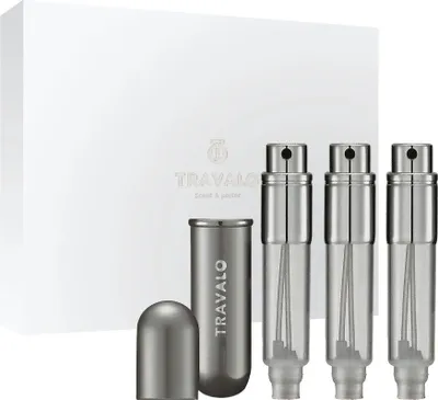 Image de Travalo Classic, vaporisateur rechargeable, 3 x 5 ml, titane