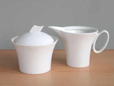 Produktbild von CreaTable, 13571, Wing Weiss, Milch und Zucker Set 2-tlg, Porzellan
