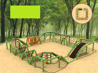 Produktbild von Sportkomplex für Kinder Spielplatz im Freien für Kinder Seilplattform
