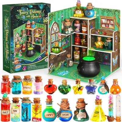 Zdjęcie produktu dla Zestaw 20 magicznych napojów z proszkiem z kamieni szlachetnych, kreatywna zabawka, idealny prezent dla dzieci w wieku 6 lat i starszych, na Boże Narodzenie i urodziny