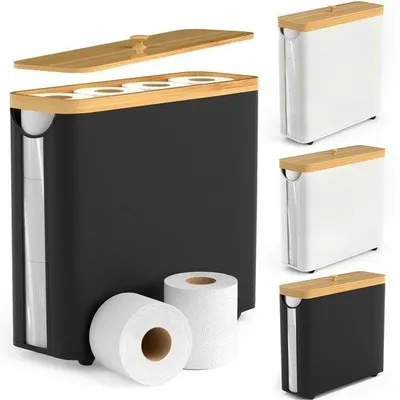 Productafbeelding van Toiletrolhouder met deksel voor badkamerorganisatie