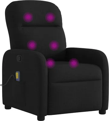 Produktbild von vidaXL Massagesessel Schwarz Stoff