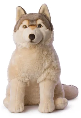 Obrázek produktu pro WWF - Plyšová hračka - Vlk (sedící, 70 cm) realistická plyšová figurka z plyše