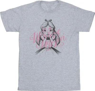 Produktbild von Disney - "Alice In Wonderland In A World Of My Own" T-Shirt für Herren BI10348 (S) (Grau)