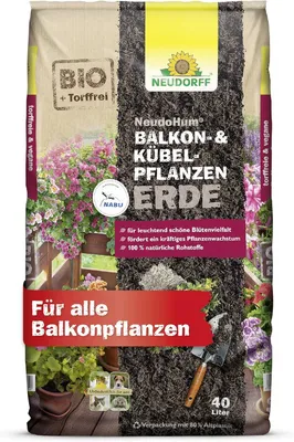 Produktbild von Neudorff NeudoHum Balkon- & KübelpflanzenErde - Torffreie -Erde - 40 Liter