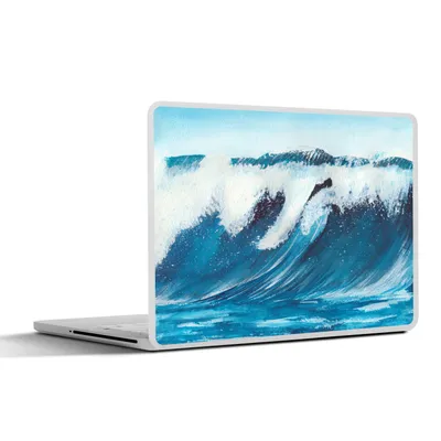 Produktbild von MuchoWow® Laptop Aufkleber Sticker Cover Golf - Meer - Aquarell 30x21 cm - Sticker für Laptop - Selbstklebend