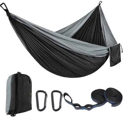 Productafbeelding van Camping Hangmat - Ultralicht & Compact met Hoge Sterkte Parachute Nylon