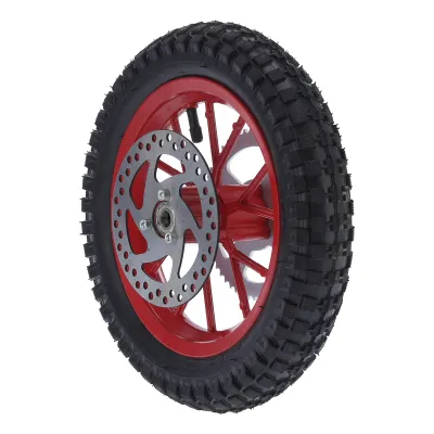 Image de Roue arrière de mini-vélo,Roue arrière de mini-vélo,Roue arrière de vélo de poche,Roue anti-dérapante,Roue de vélo tout-terrain,Accessoires de vélo