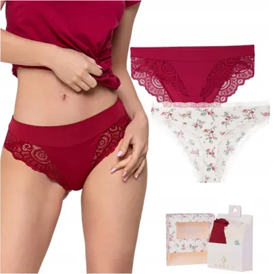 Productafbeelding van Damesondergoed - Dames slips, maat XXL - Kantondergoed, 2 stuks - Slipset - voor dames