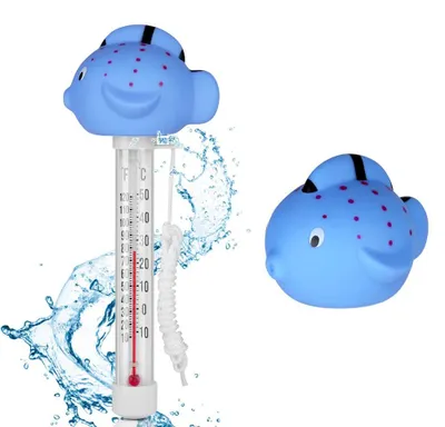 Imagen del producto de Termómetro flotante para piscinas, para medir la temperatura del agua, apto para piscinas y estanques, 1 unidad