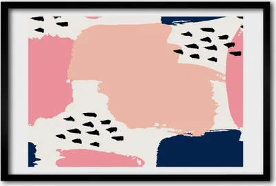 Produktbild von Bild 60x40 MDF-Rahmen, Wandkunst abstrakt