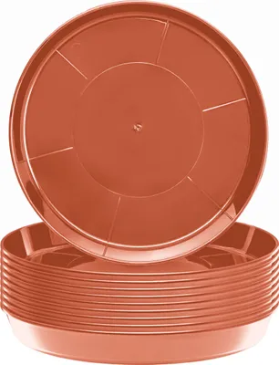 Produktbild von Garronda Blumentopf Untersetzer GD-0026 (10 Stück - Terrakotta, ⌀ 40cm H=5,2cm)