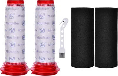 Produktbild von 2 Stück Ersatzfilter für Bosch Athlet 25.2v Staubsauger BCH6ZOOO BCH6L2560 BCH6L2561 Stabfilter und Schaumstofffilter für Bosch Athlet Zoo'o Pro Animal Akkusauger Ersatzteile Zubehör