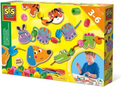 Zdjęcie produktu dla Zabawka do przytulania zwierząt dla dzieci, SES Creative, drewno, 3+, wielokolorowa