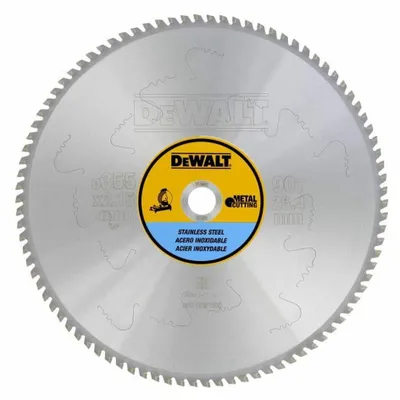 DEWALT Trennscheibe 355x25,4 mm 90 Zähne DT1922 für Edelstahl