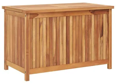 Immagine prodotto di Cassetta portaoggetti in teak - 90x50x58 cm - Resistente agli agenti atmosferici - Contenitore per esterni