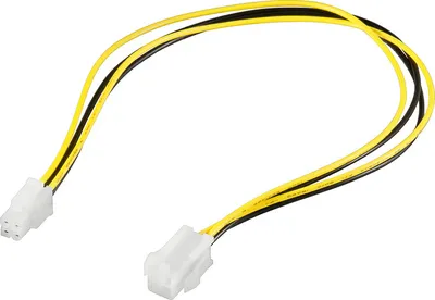 Produktbild von Interne Stromkabelverlängerung P4 4pol Stecker auf Buchse, 0,3m, Good Connections®