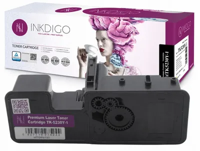 Produktbild von Inkdigo Toner TK5230Y für Kyocera ECOSYS M5521cdn, M5521cdw, P5021cdn, P5021cdw – Gelb, 2200 Seiten,, KI-generiertes Bild