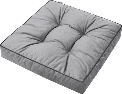 Zdjęcie produktu dla Poduszka podłogowa Pillowprim Himiko 59×59 cm - antypoślizgowa, miękka, łatwa w pielęgnacji, popielaty