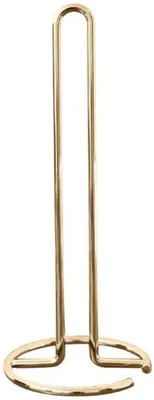Produktbild von Küchenrollenhalter, Küchenrollenhalter, Küchenpapierhalter, freistehender Toilettenpapierhalter aus Edelstahl, vertikaler Papiertuchhalter, goldener Küchenrollenhalter mit Metallbeschichtung