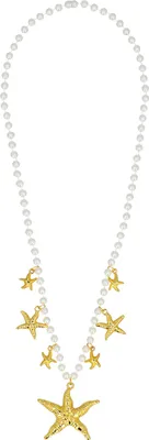 Productafbeelding van Boland 651037, Halsketting voor carnaval, Volwassenen, Dames, ABS (acrylonitril-butadieen-styreen), Goud, 43 g