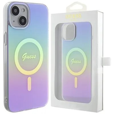 Produktbild von Guess Guhmp15Shitsu Iphone 15 6.1 Fioletowy/Lila Hardcase Iml Schillernd Magsafe
