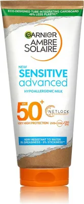 Produktbild von GARNIER - Ambre Solaire Sensitive Advanced Hypoallergenic Milk SPF50+ 175ml