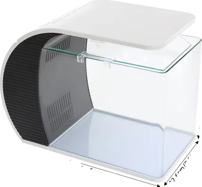 Zdjęcie produktu dla Akwarium, pojemność 19 l, oświetlenie LED w zestawie, BIAŁE