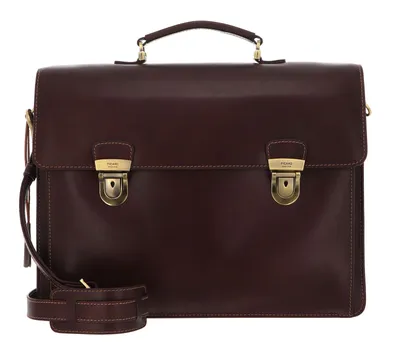 Produktbild von PICARD Leder Businesstasche Umhängetasche mit Laptopfach Toscana Briefcase Chestnut braun