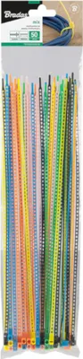 Immagine prodotto di BRADAS Nastri elastici di serraggio 3,6×300 mm, 50 pezzi, mix di colori - BR-TS1336300M_50