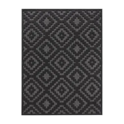 Produktbild von TT Home In-& Outdoor Teppich Wetterfest Balkon Küche Wohnzimmer Boho Skandi Design Größe 80x150 cm