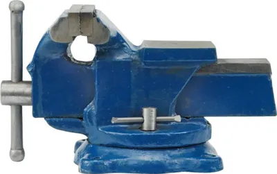 Produktbild von VOREL Tischschraubstock mit Drehfuß 150mm Blau
