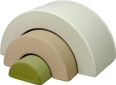 Image de Sunny Seli Rainbow Parcours Motricité Pour Bébé, Beige | Soft Play 3 Pièces, Blocs De Construction En Mousse, Arc-En-Ciel, Mousse Epe | À Partir De