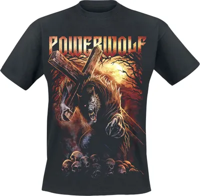 Immagine prodotto di Maglietta Powerwolf Uomo Via Dolorosa nero Band-Merch, Bands 100% Cotone XXL